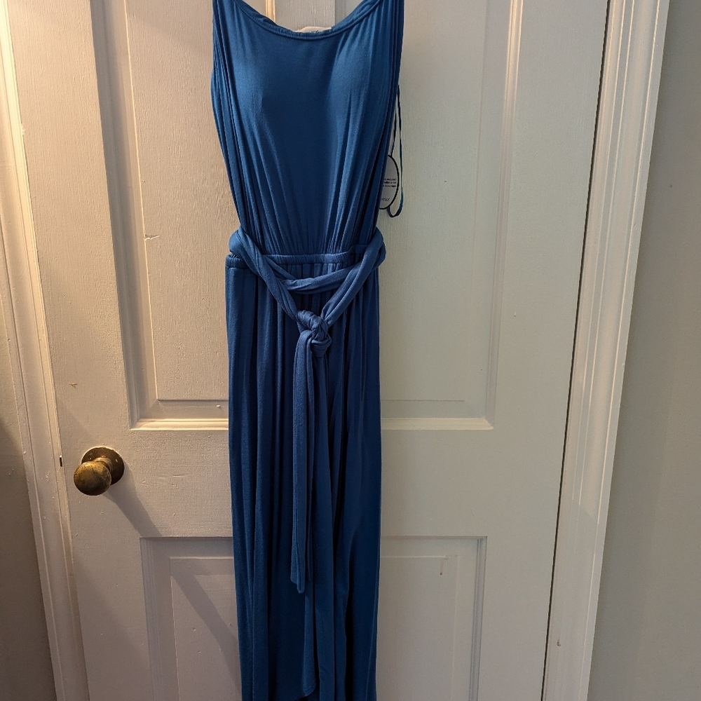 Soma Hi-Lo midi bra dress blue size L